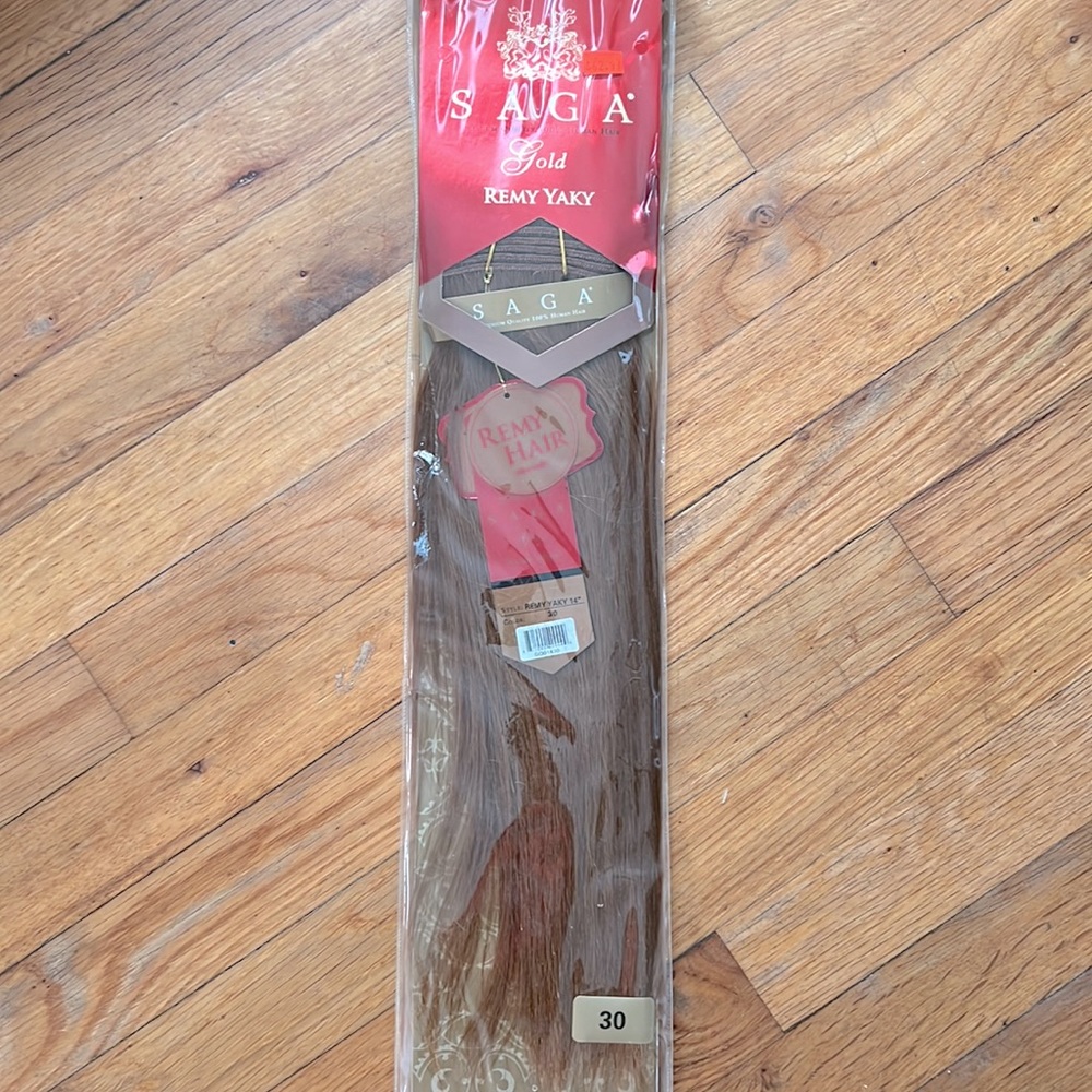 SAGA Remy Human Hair Weft 14” color-30